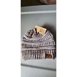 C.C Exculsives Beanie Multi-Color Cable Knit made in Korea NWT‎